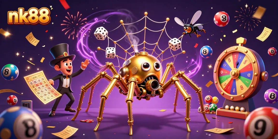 Experience thrilling gameplay at nk88 with vibrant lottery elements, spinning prizes, and casino excitement.